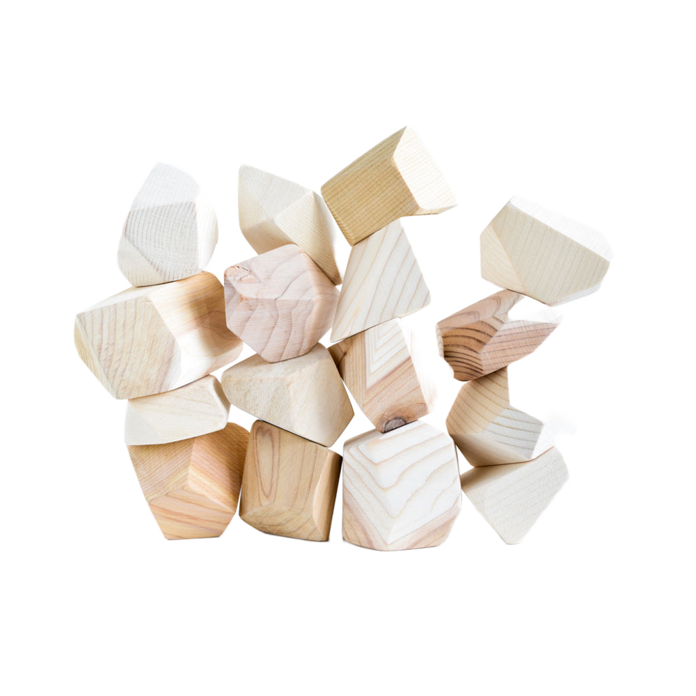 Wooden Stacking Rocks & Balancing Stones | Original Rock Blocks