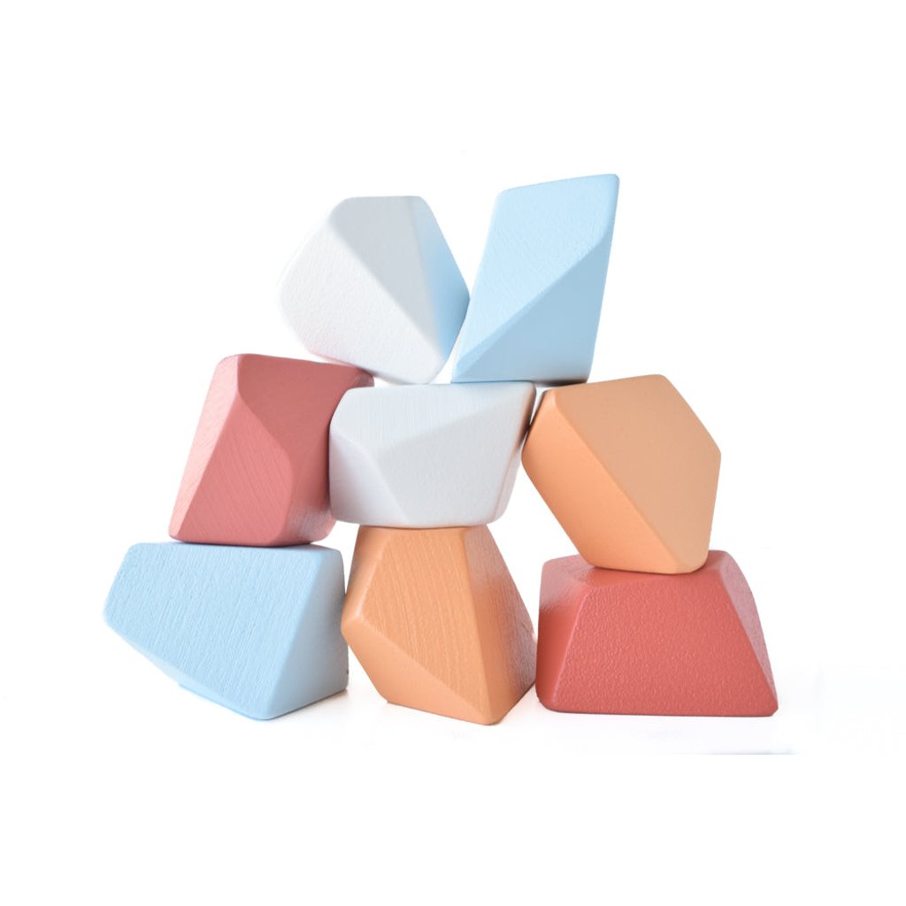 Terra Rock Blocks Collection: Elemental Montessori Sets for Ages 2+