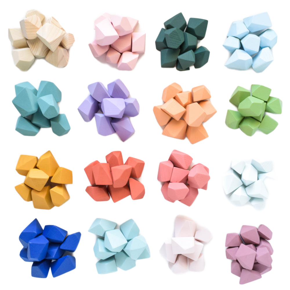 Wooden Stacking Rocks & Balancing Stones | Original Rock Blocks