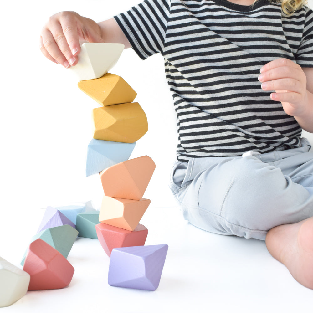 Balance and Build with Rock Blocks. Handcrafted and Eco-Friendly.