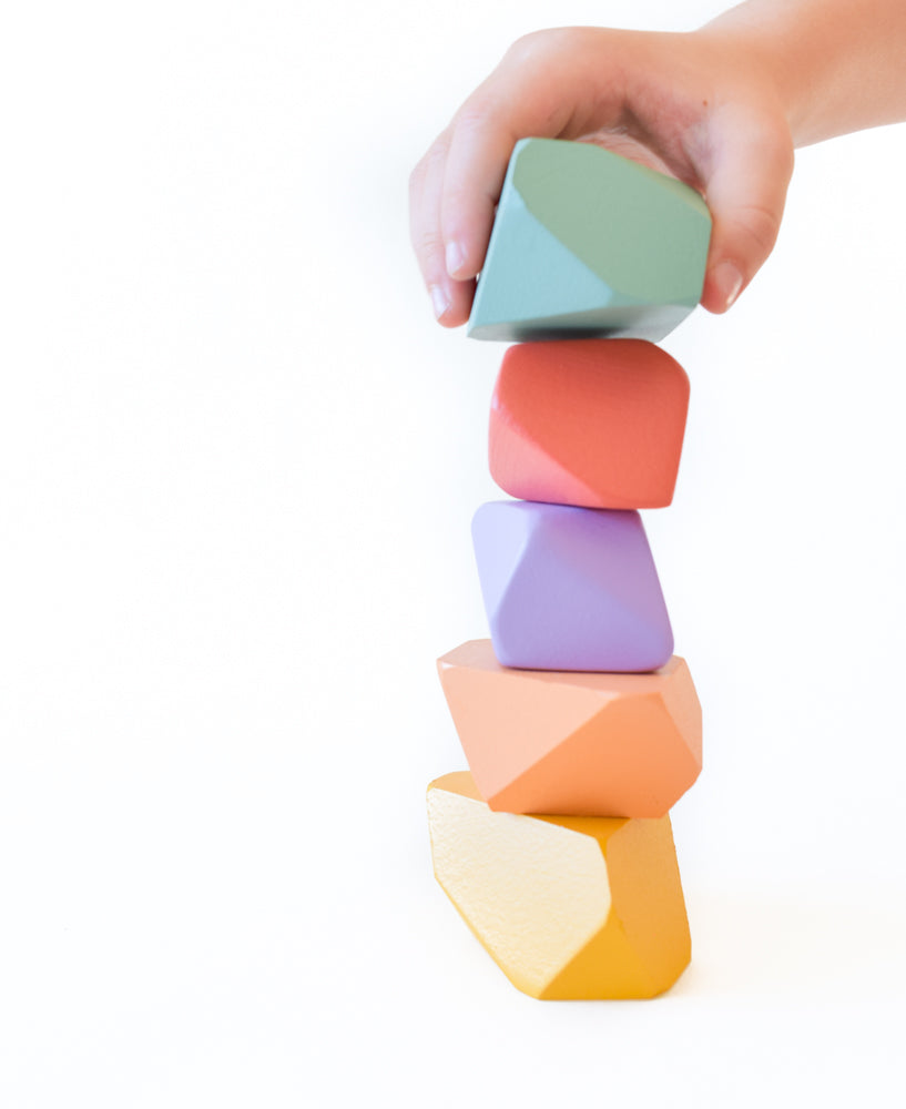 Matte Rainbow | Set of 5 | Rock Blocks