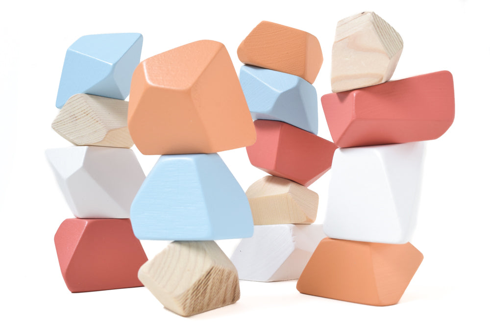 Balance and Build with Rock Blocks. Handcrafted and Eco-Friendly.